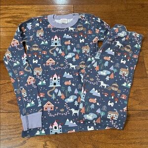 Hanna Andersson Magic Village fairy tale long john pajama set